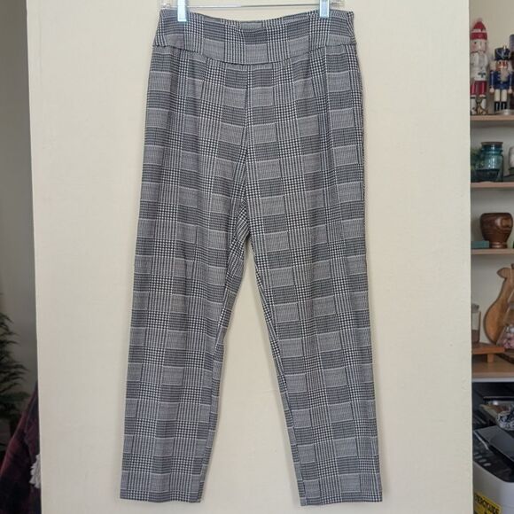 Emma & Olivia Pull On Plaid Trousers Size 12 - Picture 3 of 6